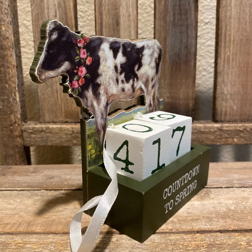 Cow Countdown Calendar To Spring Primitives By Kathy